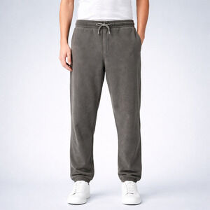 Elwood Men's Size XL Gray Drawstring Jogger Style Organic Cotton Knit Sweatpants